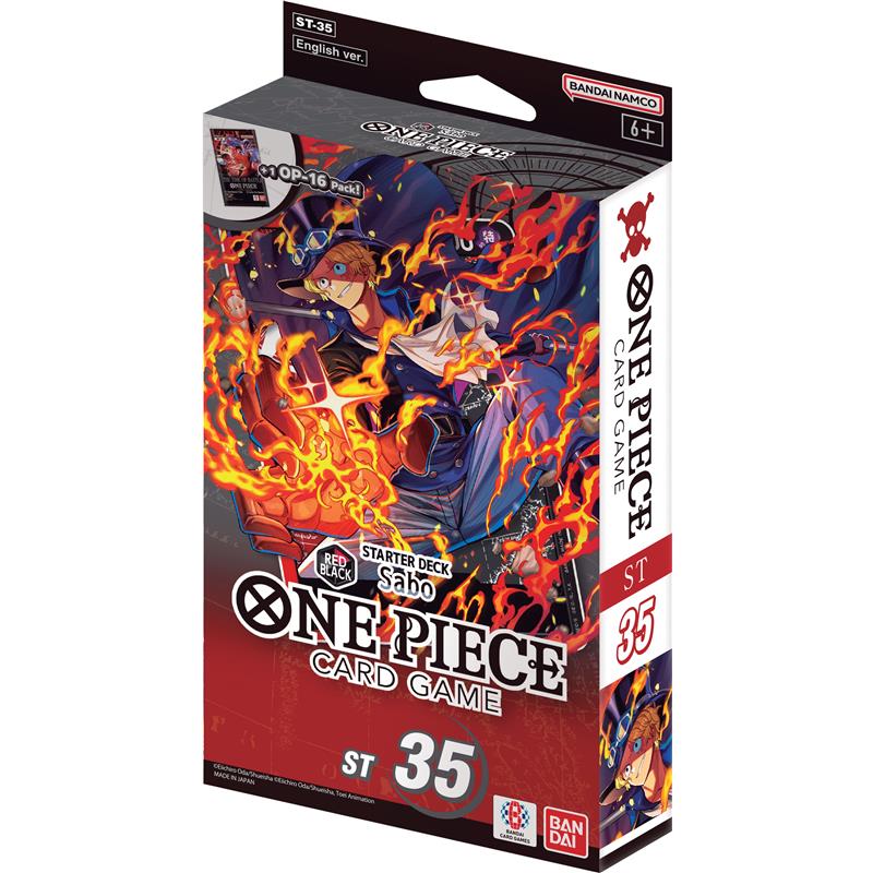One Piece Card Game Starter Deck ST-35 box from the EX Rebuild Set series with 51-card preconstructed deck