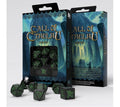 Q-Workshop - Call of Cthulhu RPG Dice Set: Black & Green