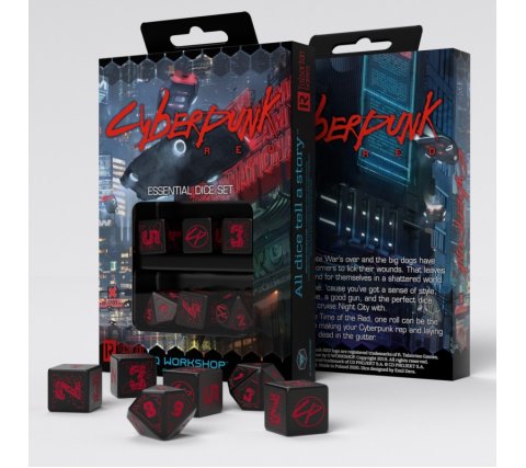 Cyberpunk Red: Night City Essential Dice Set (6 Dice)