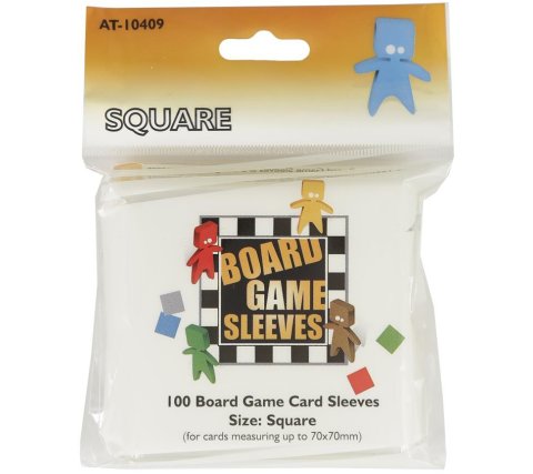 Board Game Sleeves: Square - Clear 70 x 70 mm (100 pieces)