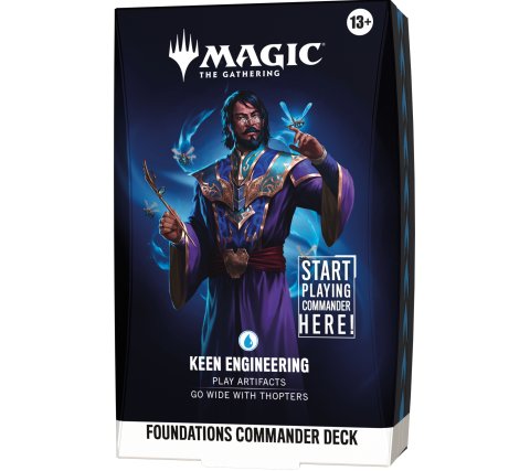 MTG — Foundations Commander Deck: Keen Engineering (Blue)