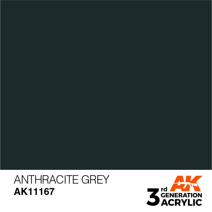 AK Interactive Anthracite Grey AK11167 17ml 3rd Gen Acrylic Colors