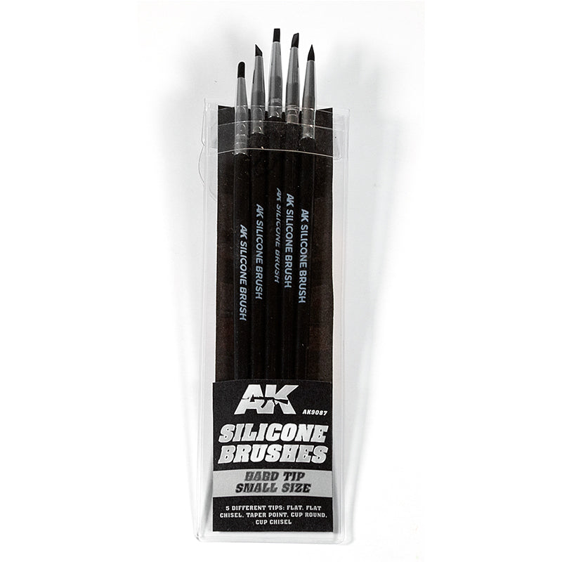 AK Interactive — SMALL SILICONE BRUSHES HARD TIP (5 SILICONE PENCILS)