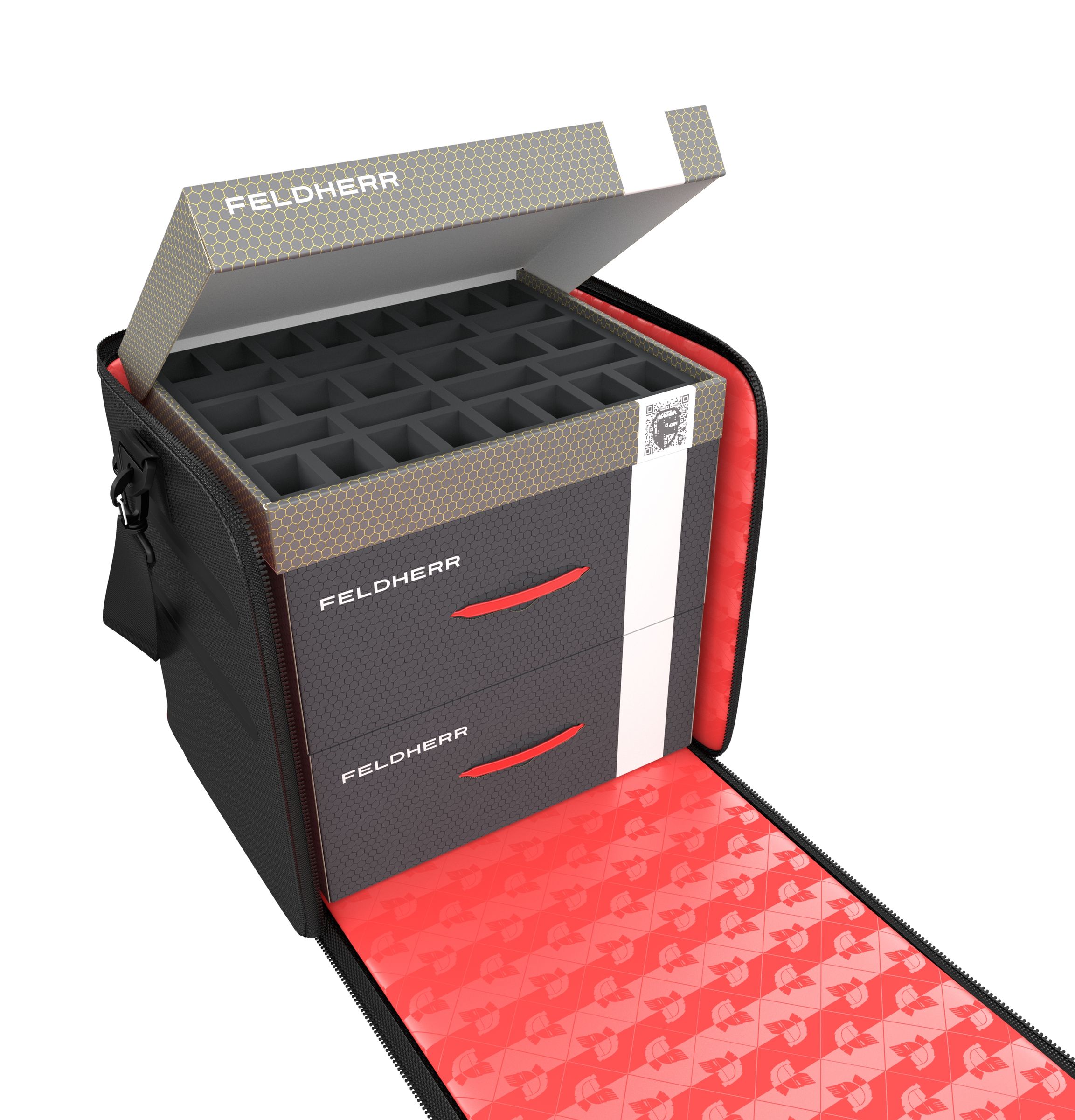 Feldherr GENERAL 370 bag with Storage Boxes FSLB150 + FSLB055 for Chaos Daemons: Nurgle