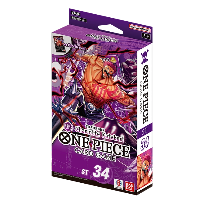 One Piece Card Game Starter Deck ST-34 box from the EX Rebuild Set series