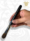 MiniDuster brush with natural pony hair; soft bristles for gently cleaning and dusting miniatures, models, and delicate surfaces.