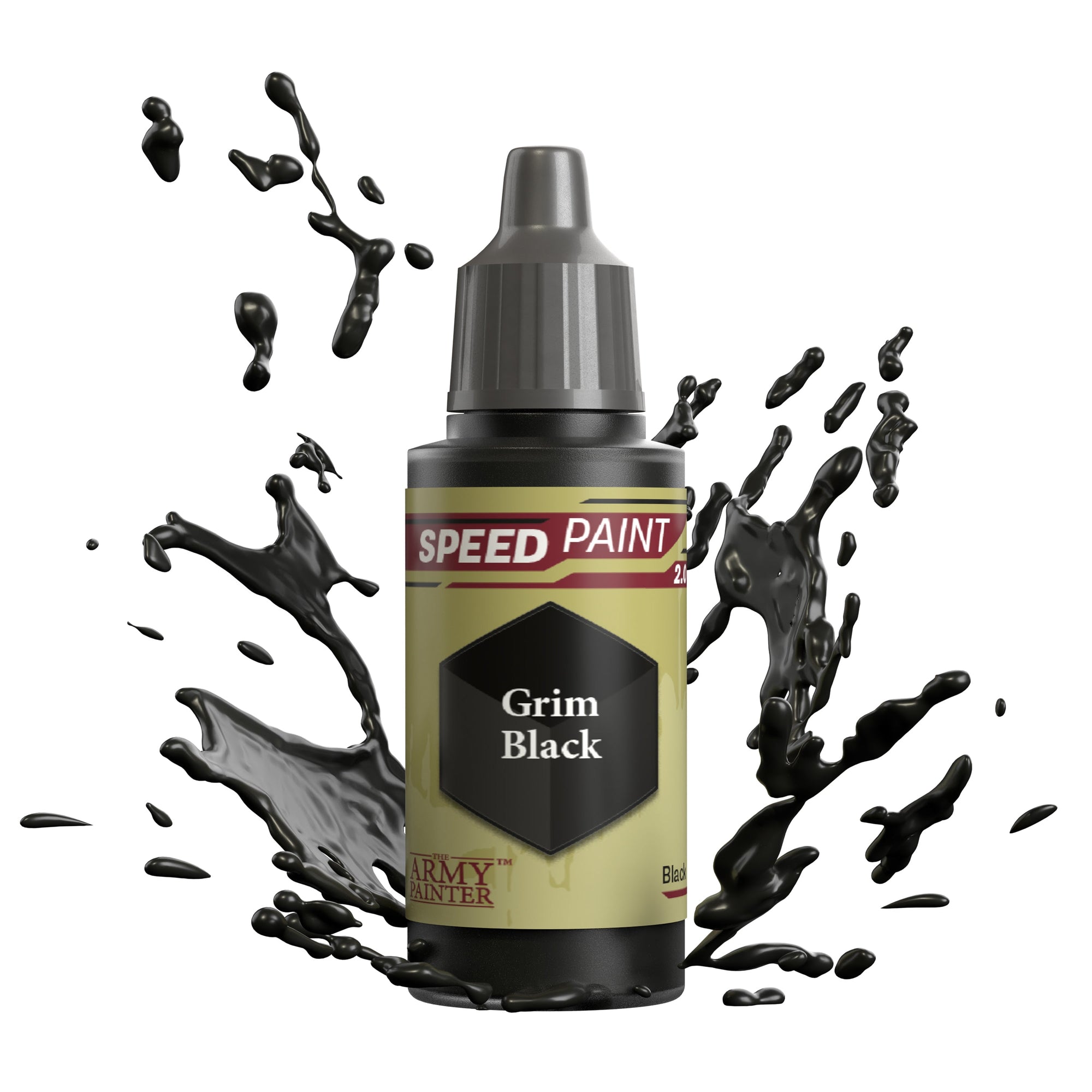 The Army Painter Speedpaint 2.0 Grim Black WP2001P 18ml acrylic miniature paint
