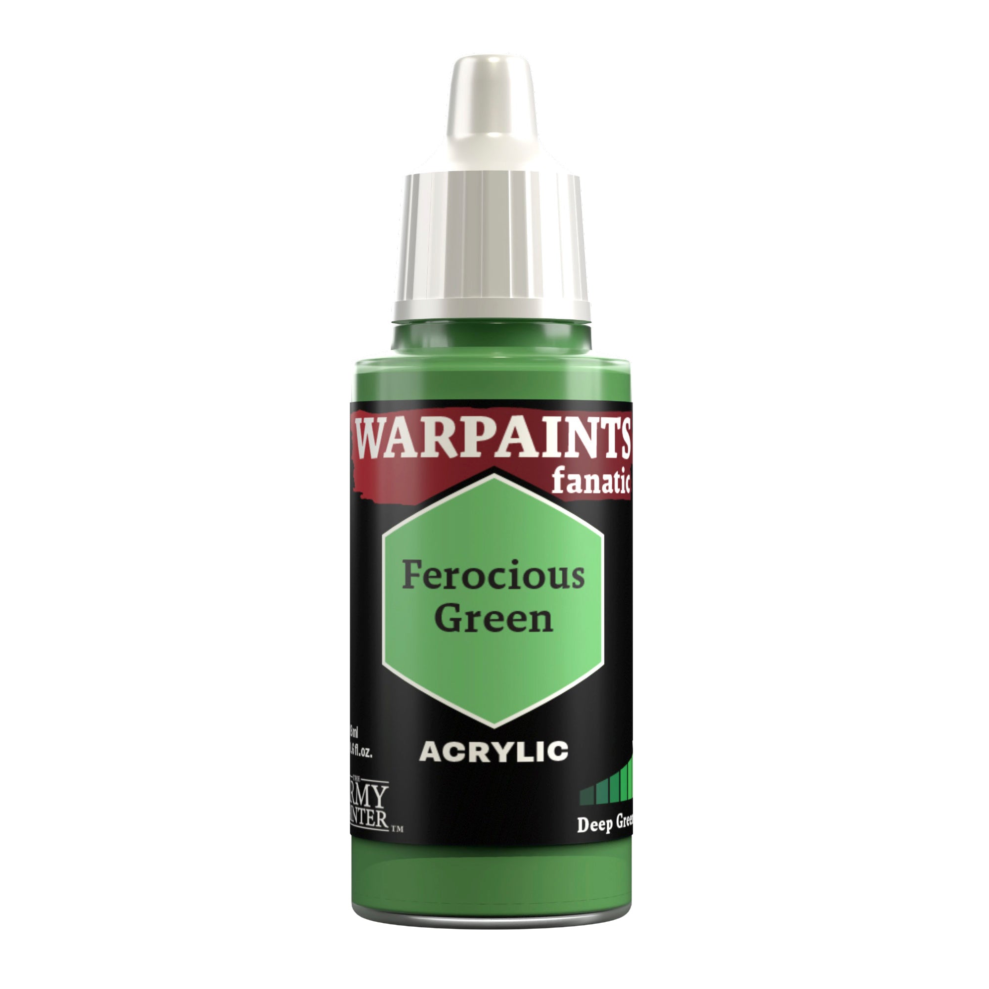 The Army Painter Warpaints Fanatic Ferocious Green WP3054P 18ml acrylic miniature paint