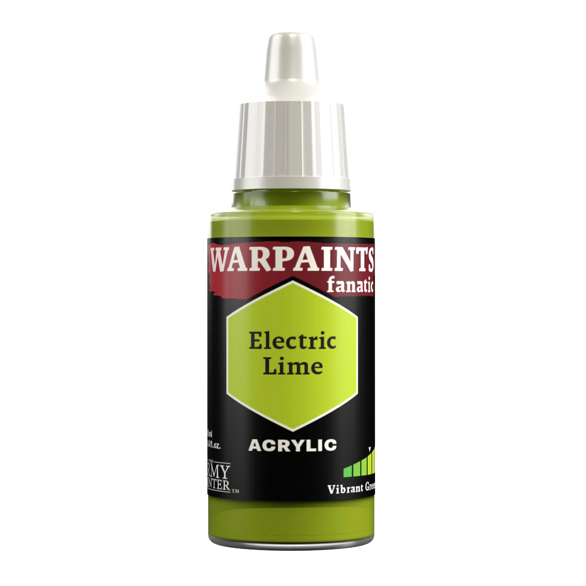 The Army Painter Warpaints Fanatic Electric Lime WP3058P 18ml acrylic miniature paint