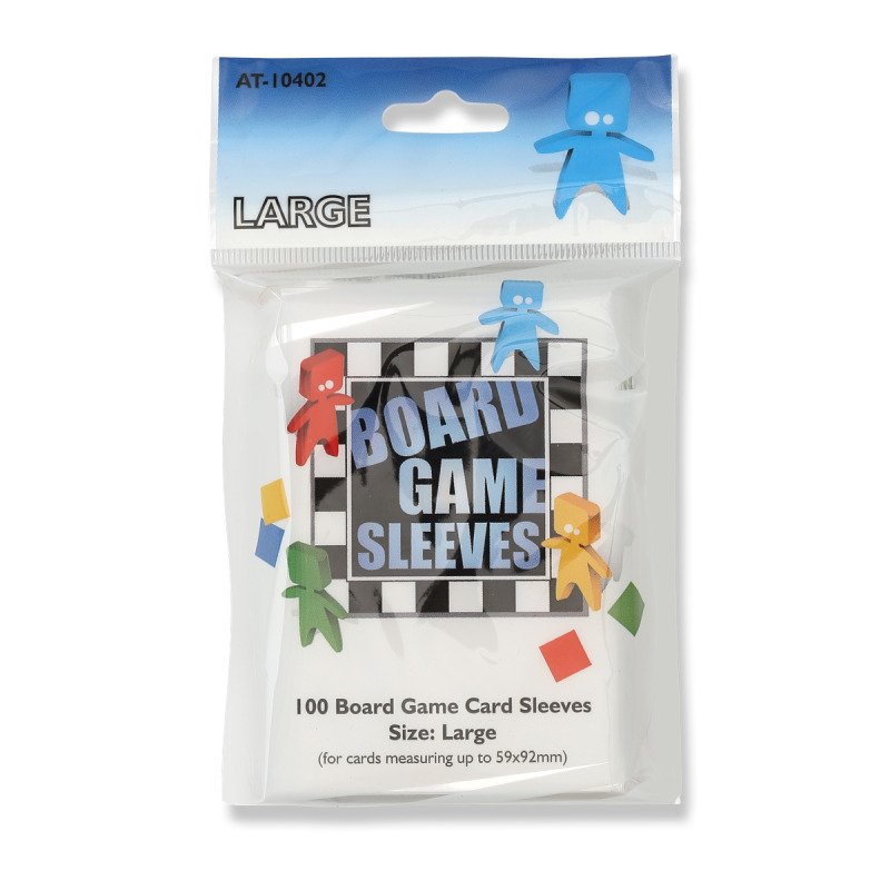 Board Game Sleeves: Large - Clear 59 x 92 mm (100 pieces) Board Game Sleeves: Large - Clear 59 x 92 mm (100 pieces)
