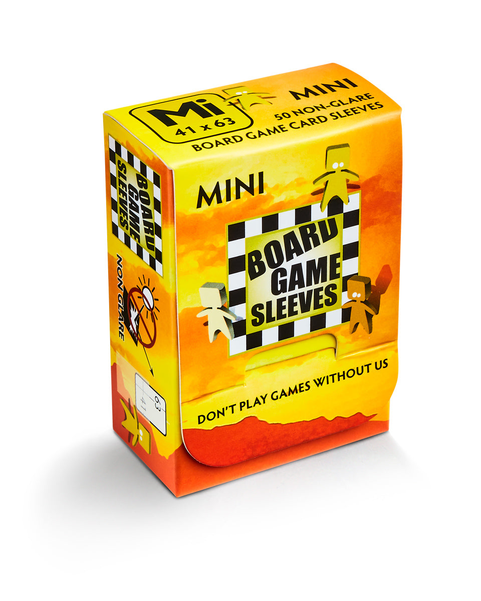 Board Games Sleeves Non-Glare: 41x63mm [Mini] (50 Sleeves)