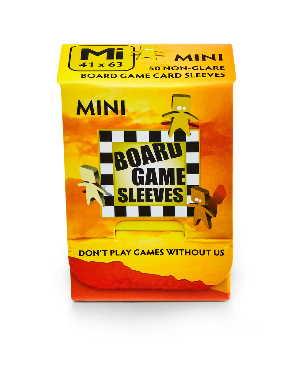 Board Games Sleeves Non-Glare: 41x63mm [Mini] (50 Sleeves)