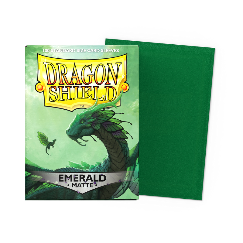 Dragon Shield Standard Sleeves — Emerald (Matte, 100 Sleeves)