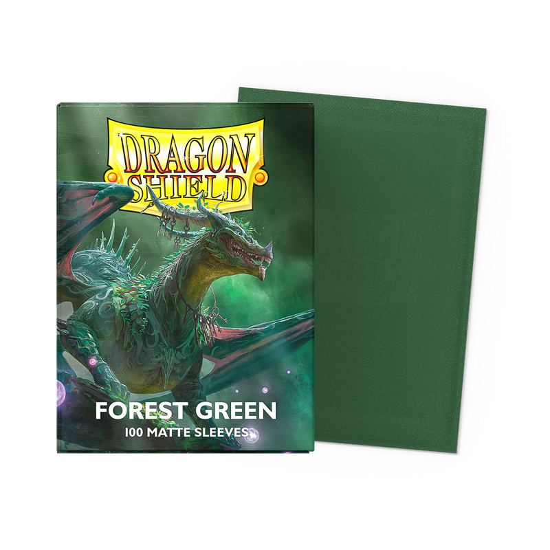 Dragon Shield Standard Sleeves — Forest Green (Matte, 100 Sleeves)