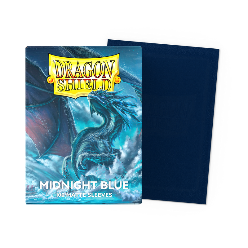 Dragon Shield Standard Sleeves — Midnight Blue (Matte, 100 Sleeves)