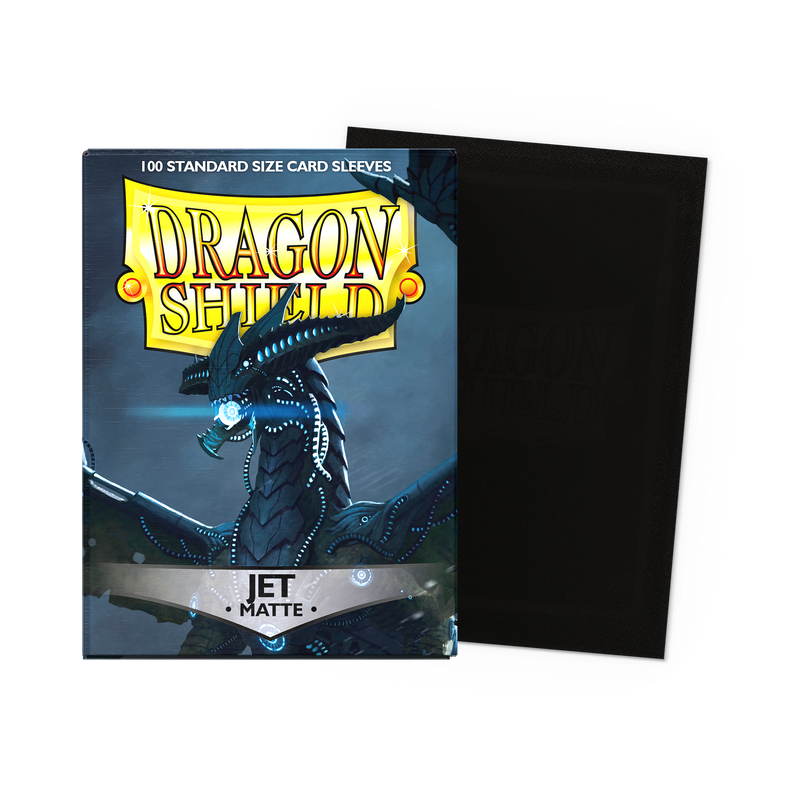 Dragon Shield Standard Sleeves — Jet (Matte, 100 Sleeves)