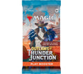 Magic: The Gathering Outlaws of Thunder Junction Play Booster pack with 15 MTG cards, guaranteed rare, one foil, and wildcard slots