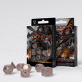 Q Workshop - Dragons: Quartz 7pc Modern RPG Dice Set