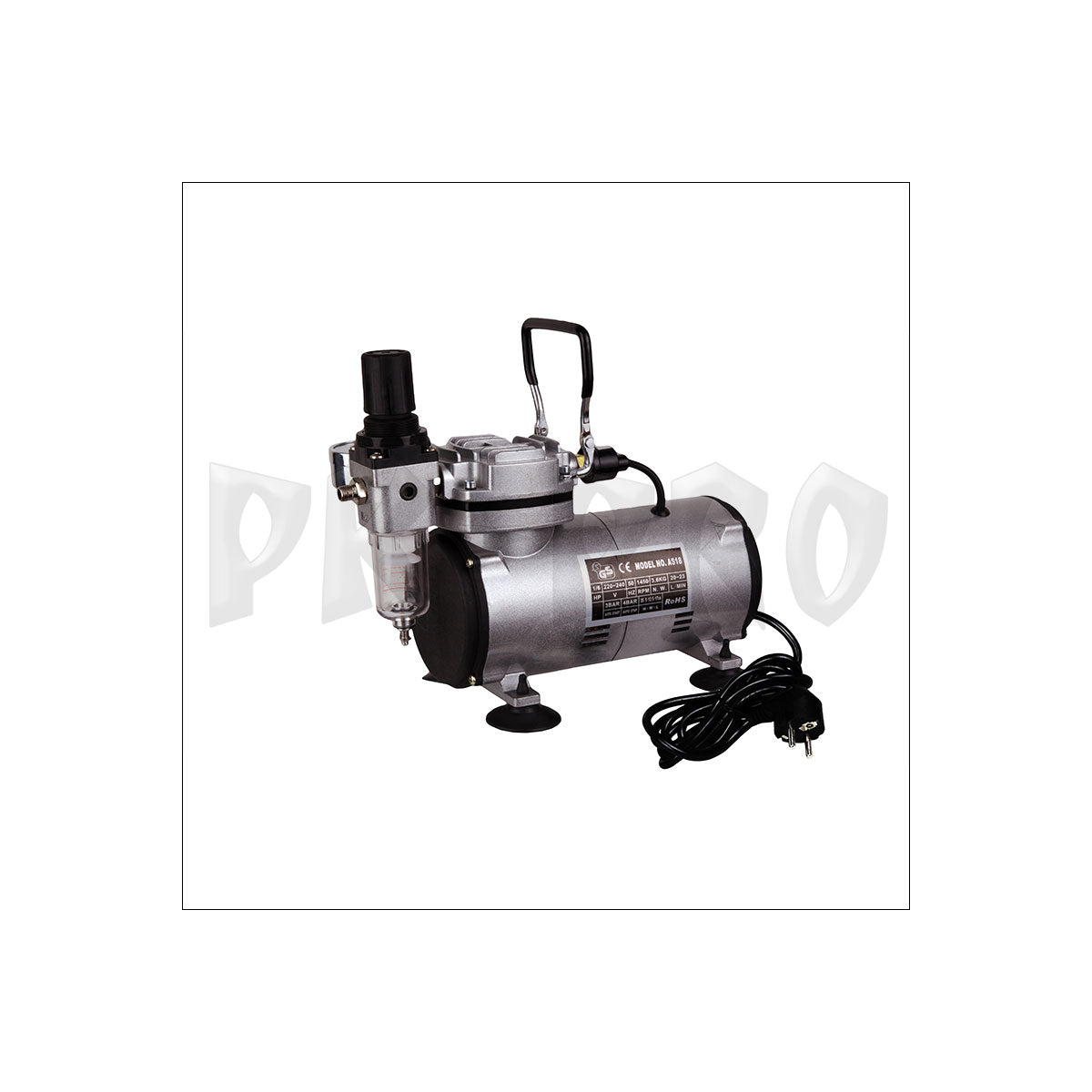 Fengda AS-18-2 FD18-2 Mini Oil-Free Airbrush Compressor with Regulator and Manometer 125W