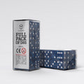 Q Workshop Full Pack — Cobalt & White D6 Dice Set (20 pieces)