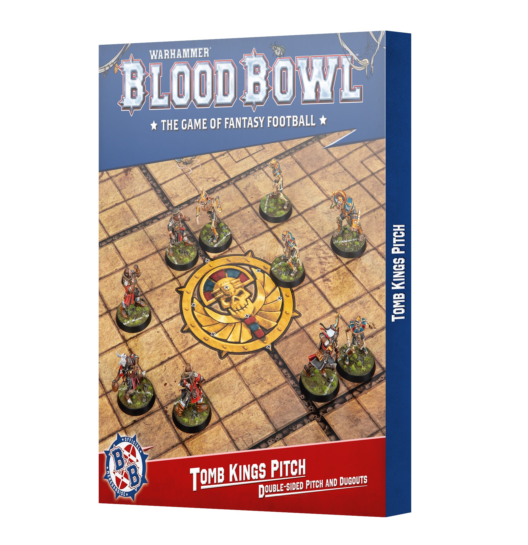 Blood Bowl Team Double-sided Pitch and Dugouts Sets - Tomb Kings