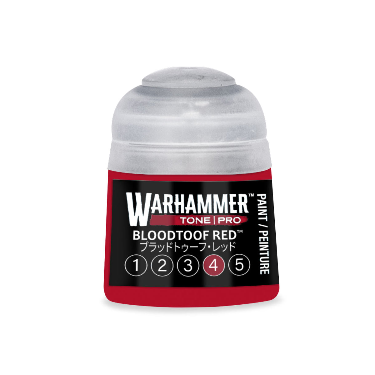 Warhammer Tone Pro: Bloodtoof Red 4 (20-154) — 12ml Acrylic Miniature Paint