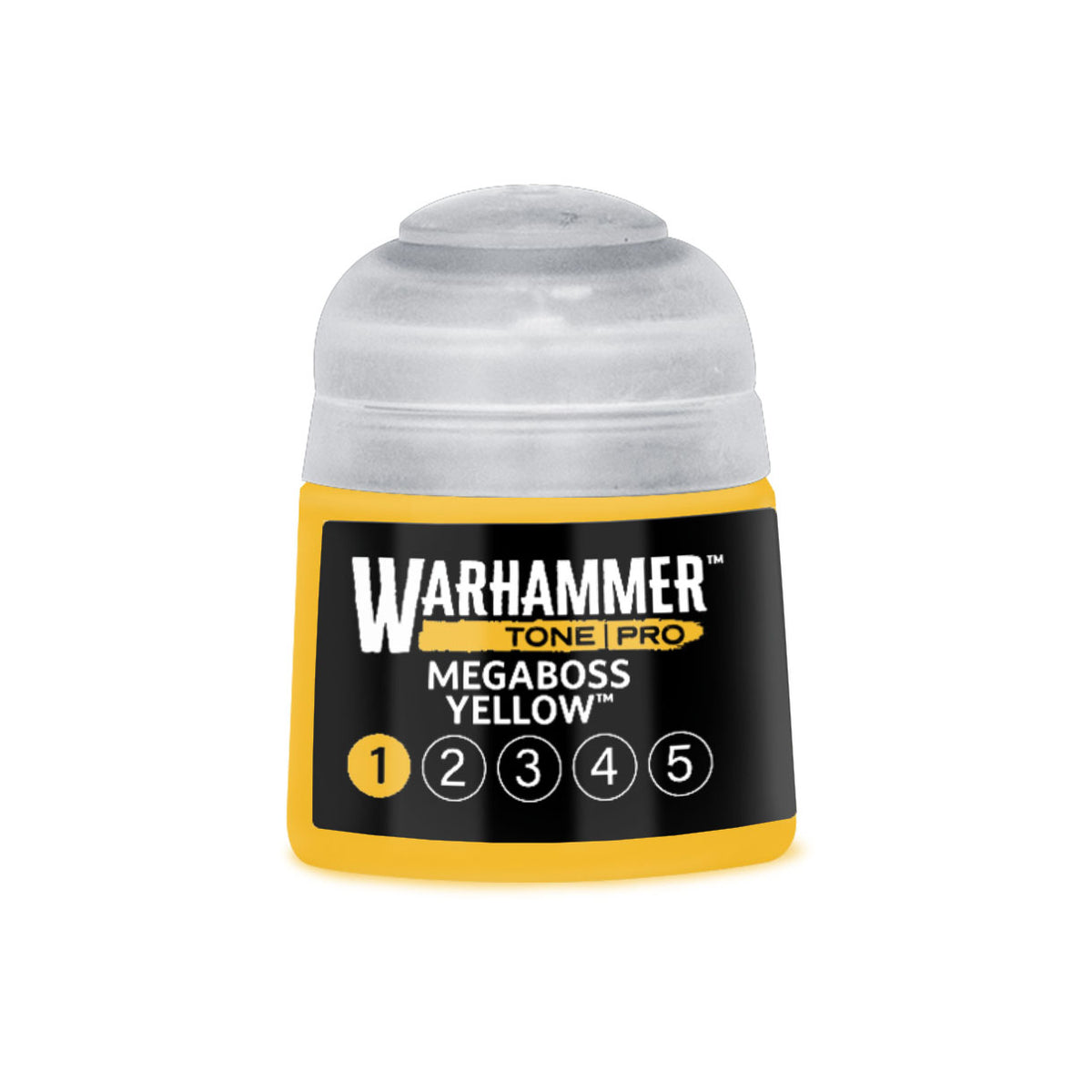 Warhammer Tone Pro: Megaboss Yellow 1 (20-201) — 12ml Acrylic Miniature Paint