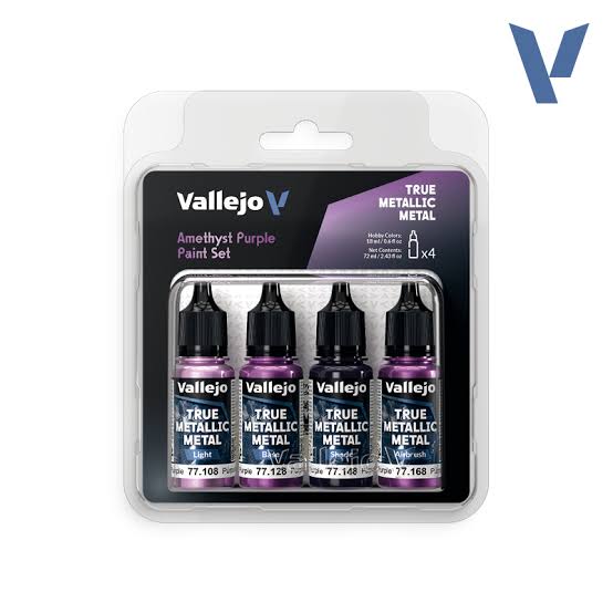 Vallejo True Metallic Metal Set 77.255 — Amethyst Purple (4×18ml)