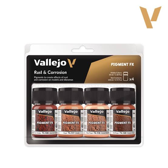 Vallejo Pigment Set (73.194) — Rust & Corrosion (4 Pigments)