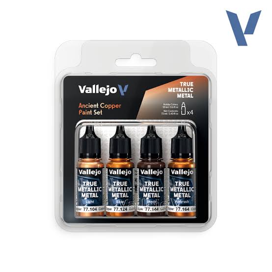 Vallejo True Metallic Metal Set 77.253 — Ancient Copper (4×18ml)