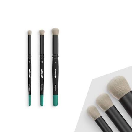 Vallejo Dry Brush Set (B07990) — Natural Hair, Small / Medium / Large