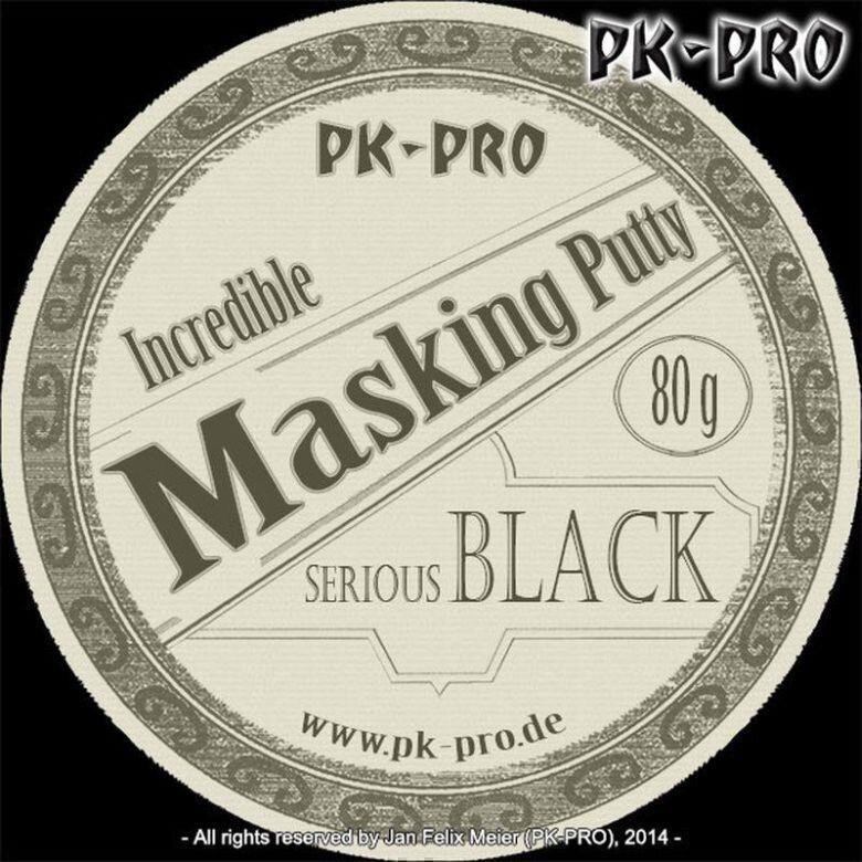 PK-PRO Incredible Masking Putty Serious Black 80g tin PK-606060