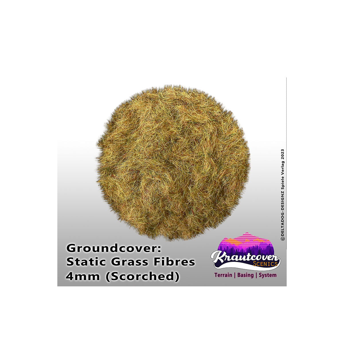Krautcover Scenics — Static Grass Scorched 4mm (140ml)