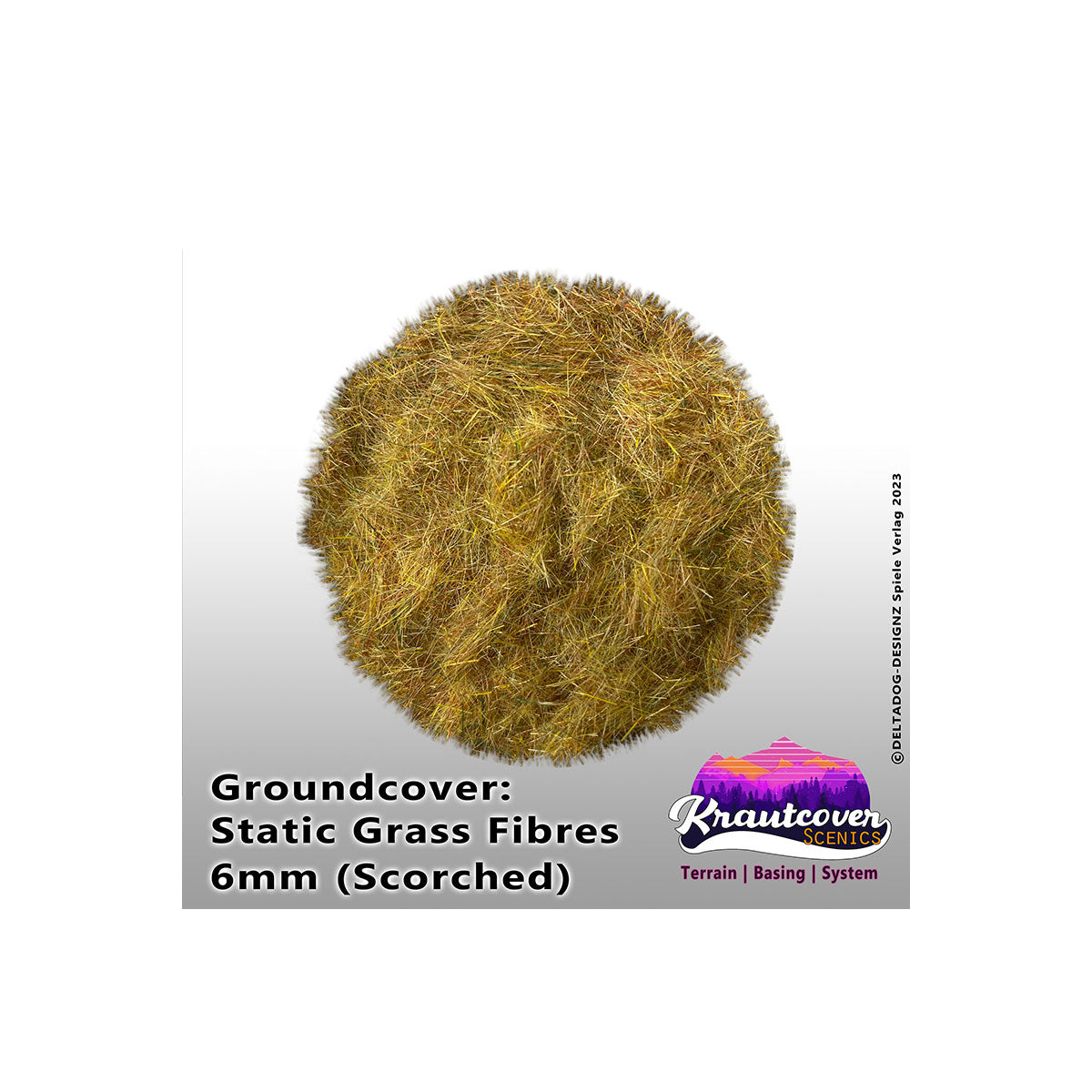 Krautcover Scenics — Static Grass Scorched 6mm (140ml)