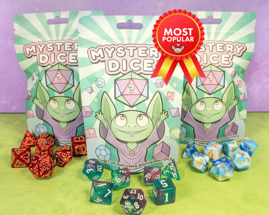 Mystery Dice Goblin — Mystery Dice Set (7-piece Polyhedral, Random Design)