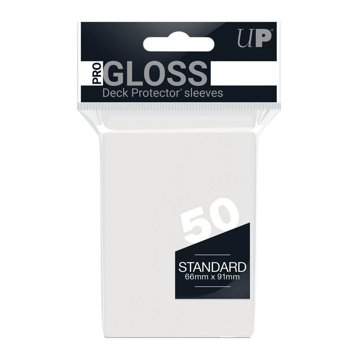 Ultra PRO — PRO-Gloss Standard Deck Protector Sleeves: Clear (50ct)