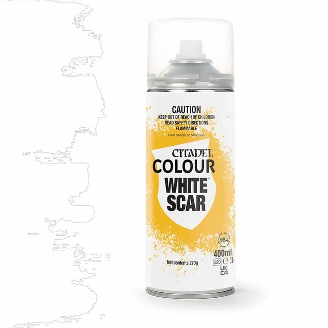 WHITE SCAR SPRAY PAINT