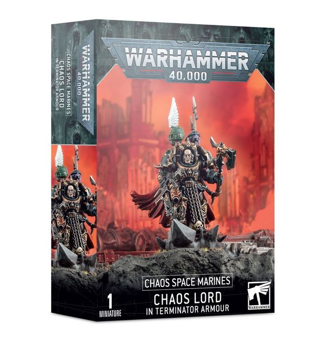 CHAOS SPACE MARINE: CHAOS LORD IN TERMINATOR ARMOUR