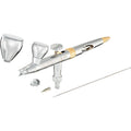 Harder & Steenbeck Evolution 2024 CRplus 2in1 – Dual-Action Gravity Feed Airbrush (0.28mm + 0.45mm)