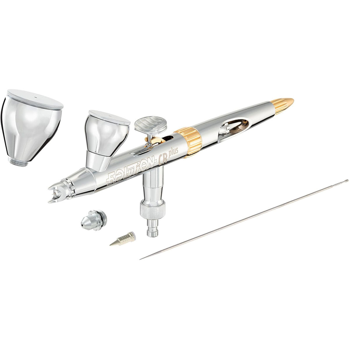 Harder & Steenbeck Evolution 2024 CRplus 2in1 – Dual-Action Gravity Feed Airbrush (0.28mm + 0.45mm)