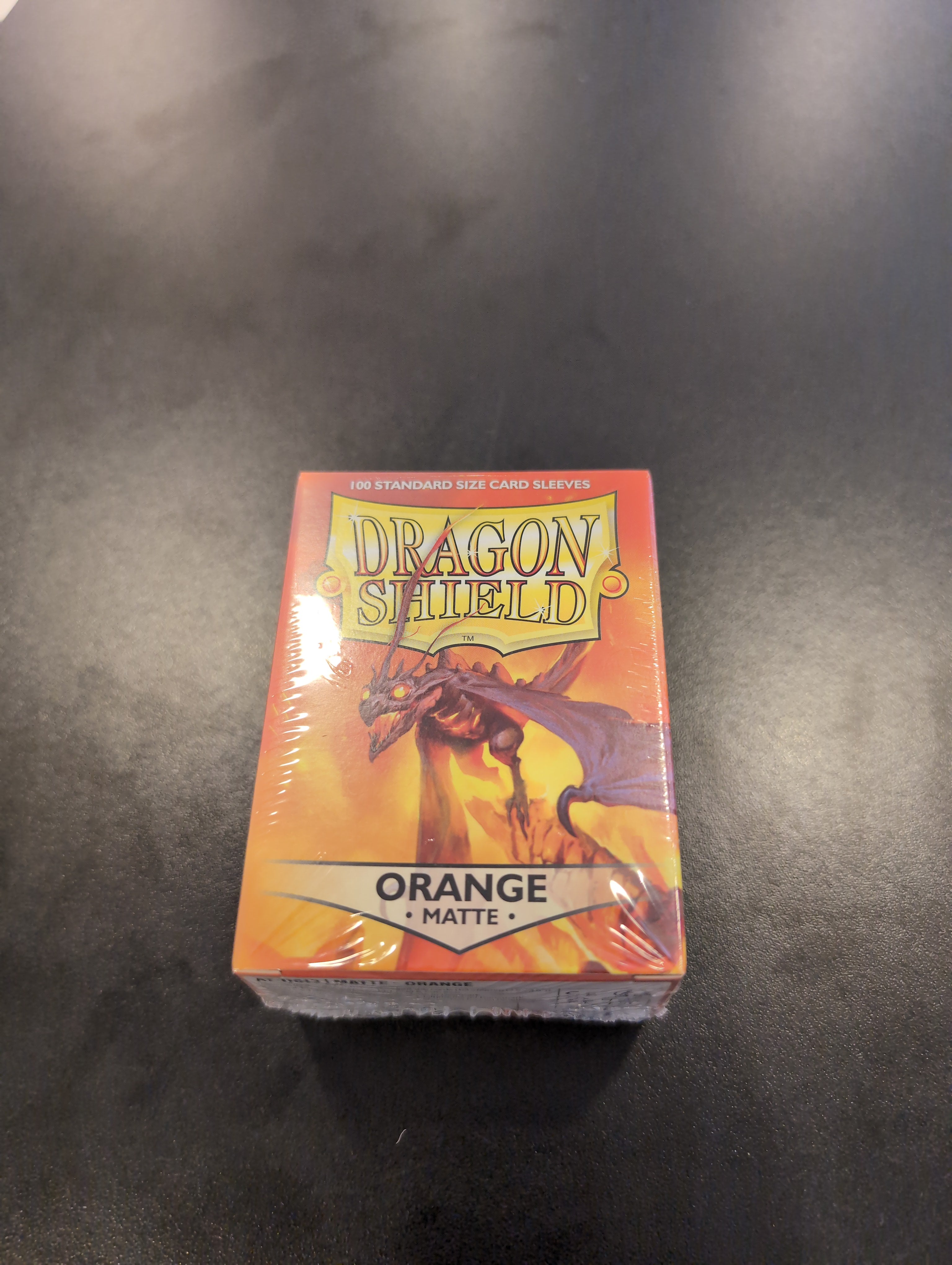 Dragon Shield ORANGE Matte 100 Standard Size Card Sleeves