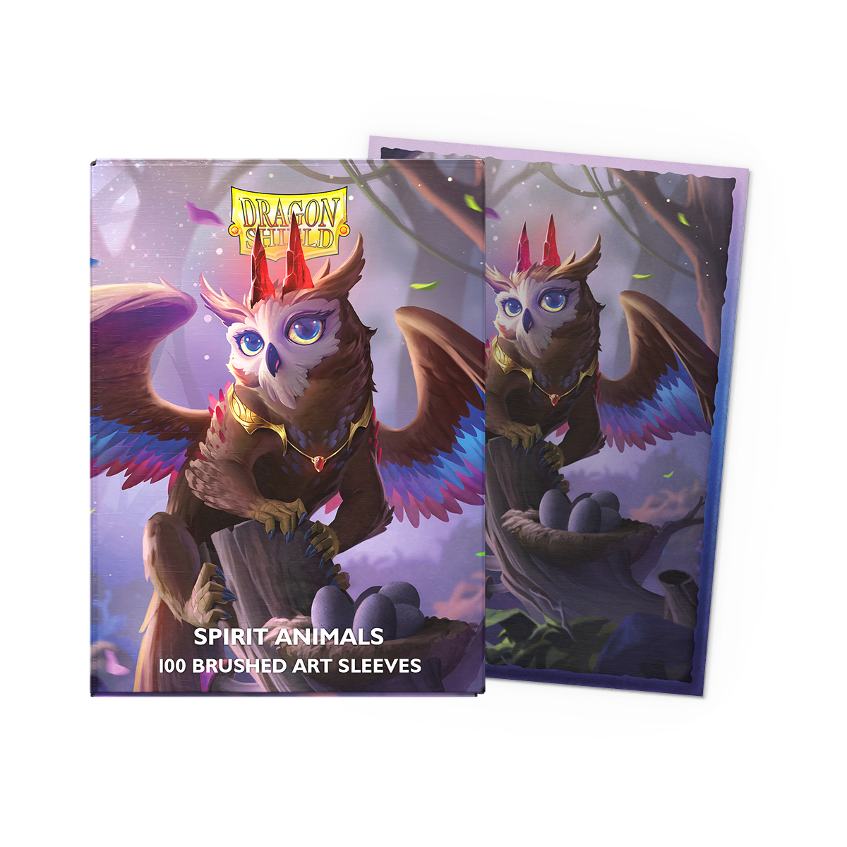 Dragon Shield Standard Brushed Art Sleeves — The Dragowlis (Matte, 100 Sleeves)