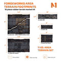 Forgeworks Area Terrain Footprints — 40K 11th Edition Tournament Rubber Set (16 pieces)
