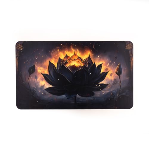 MTG Lotus Playmat — 24"×14" Rubber Mat for Card Games (Playmats.eu)