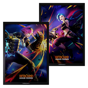 Riftbound Vendetta Art Sleeves — Vi vs Jinx (60 Sleeves)