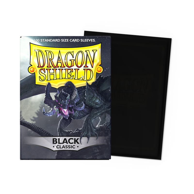 Dragon Shield Standard Sleeves — Black (Classic, 100 Sleeves)