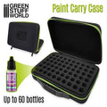 Green Stuff World Paint Carry Case — 60-Hole Foam for Paint Pots (Green)