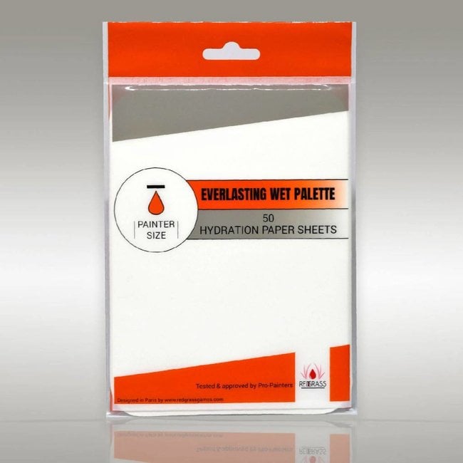 Redgrass Games Everlasting Wet Palette Paper Sheets – 50× Painter Lite (WPPP06)