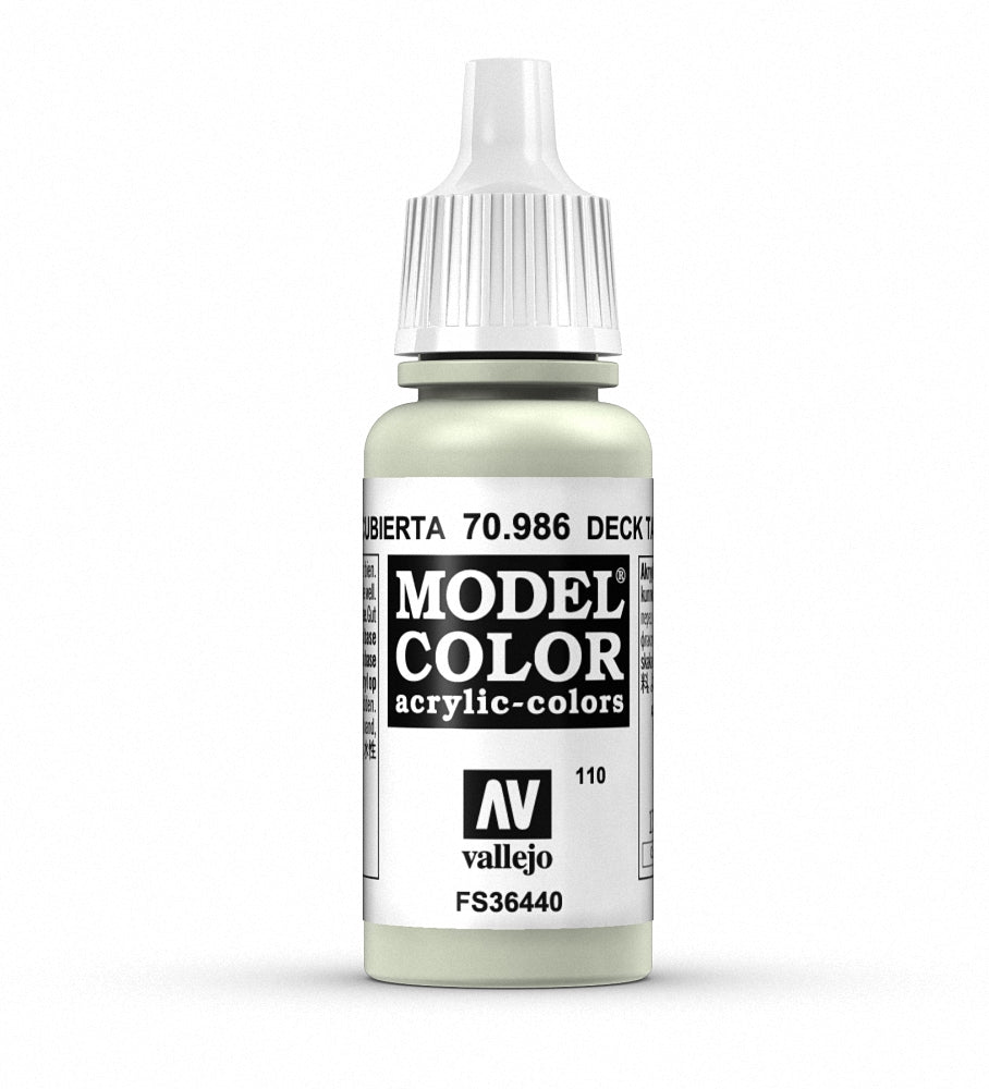 Vallejo Model Color Deck Tan 70.986 18ml Acrylic Paint Dropper Bottle