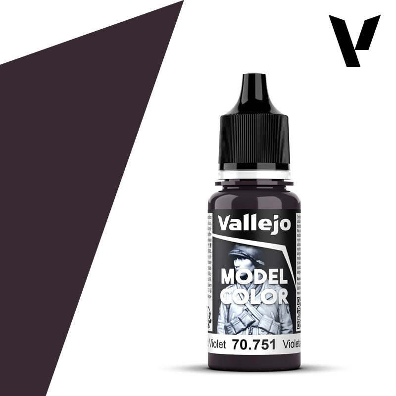 Vallejo Model Color Black Violet bottle